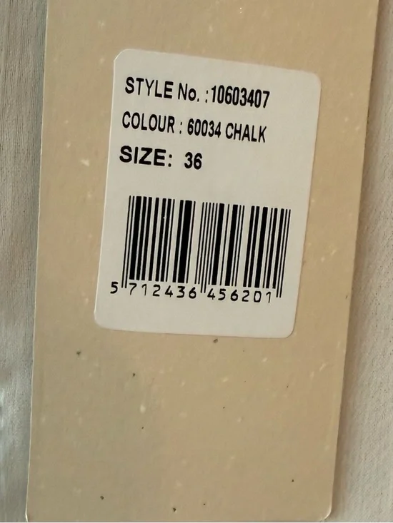 🐦 NWT Cream Addie Dress Chalk Print Lace Shoulder Sheer Boho Tunic EU 36 - Picture 10 of 14